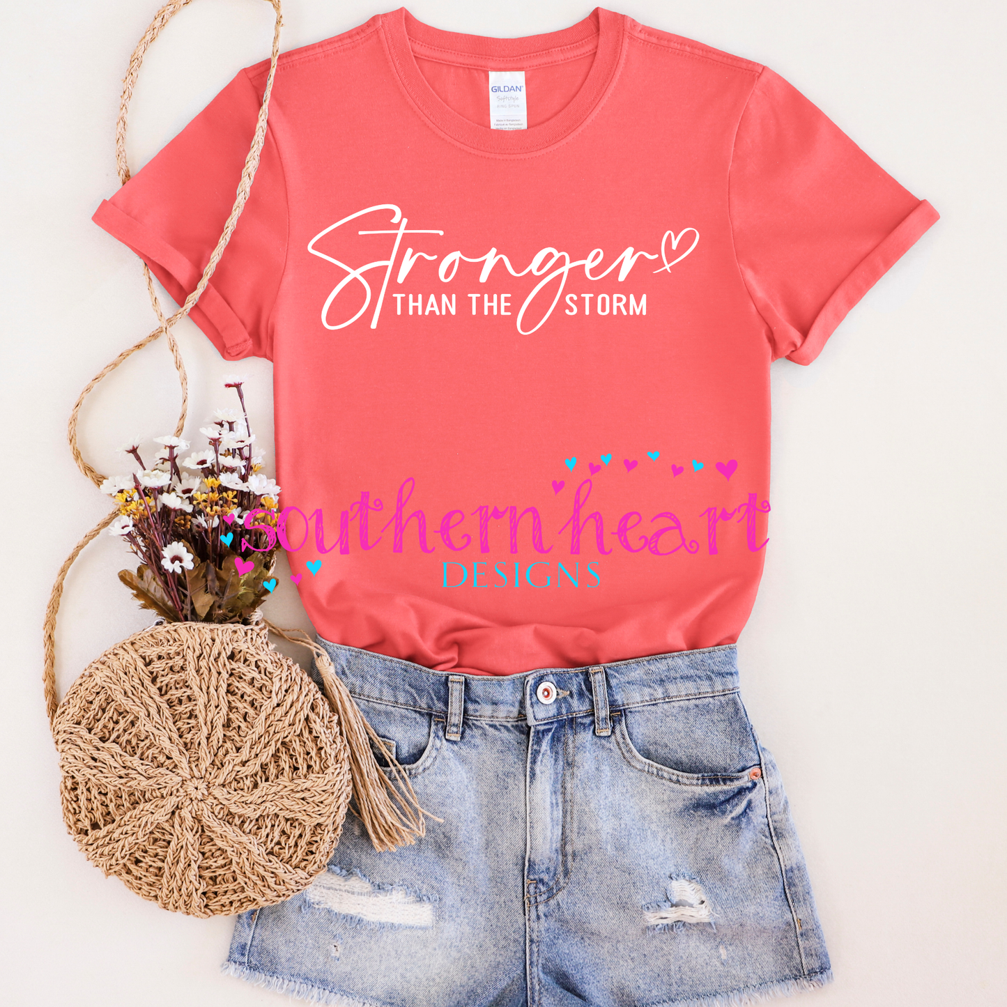 Stronger Than the Storm T Shirt - The Speckled Dove