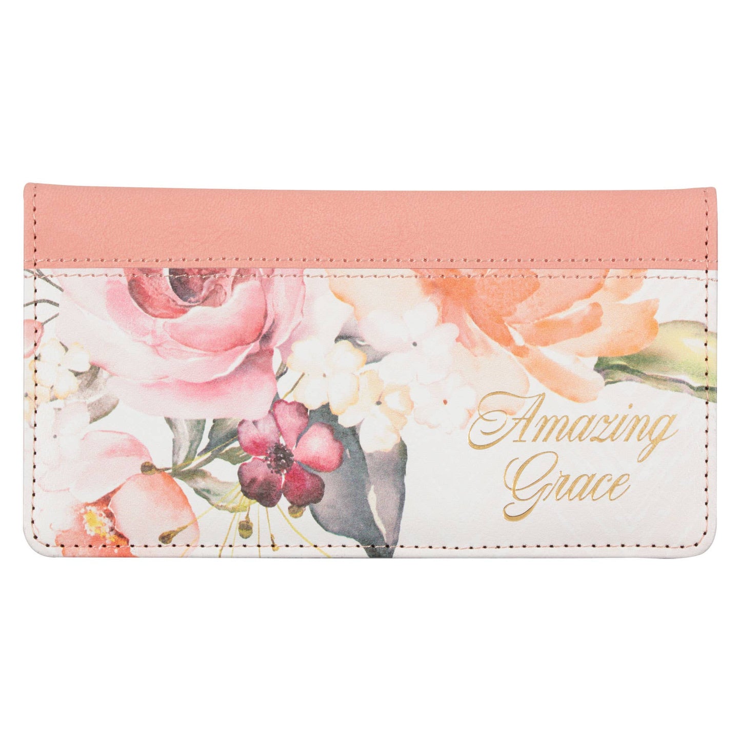Checkbook Wallet Amazing Grace Floral - The Speckled Dove