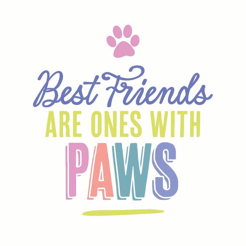 Car Coaster-Best Friends Are Ones With Paws