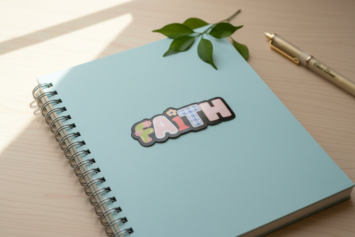 Faith Vinyl Sticker - The Speckled Dove