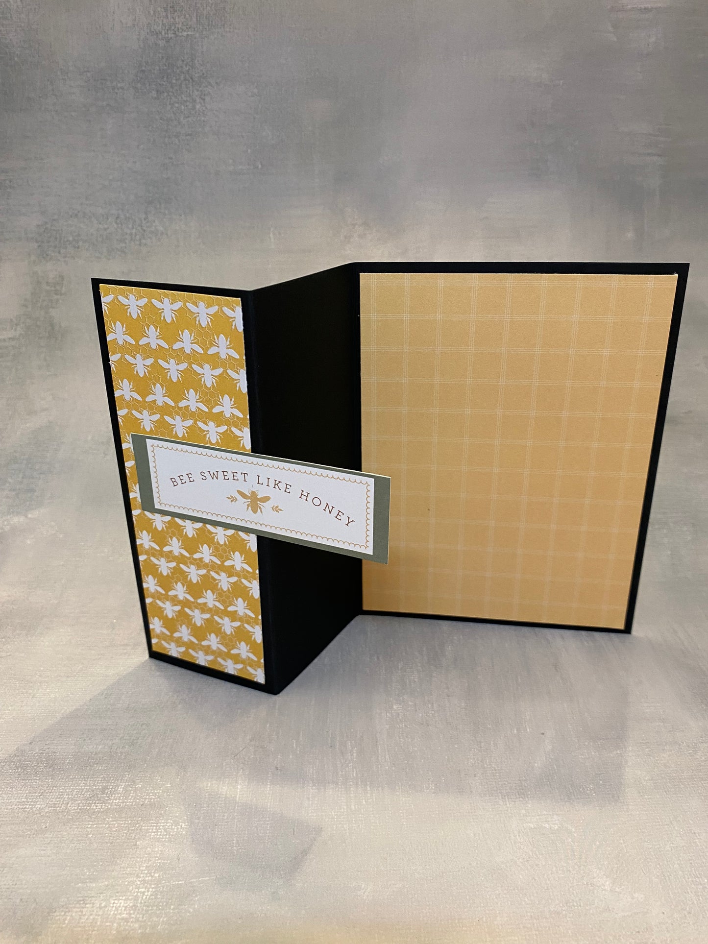 "BEE SWEET" BIFOLD NOTECARD ON BLACK BASE - The Speckled Dove