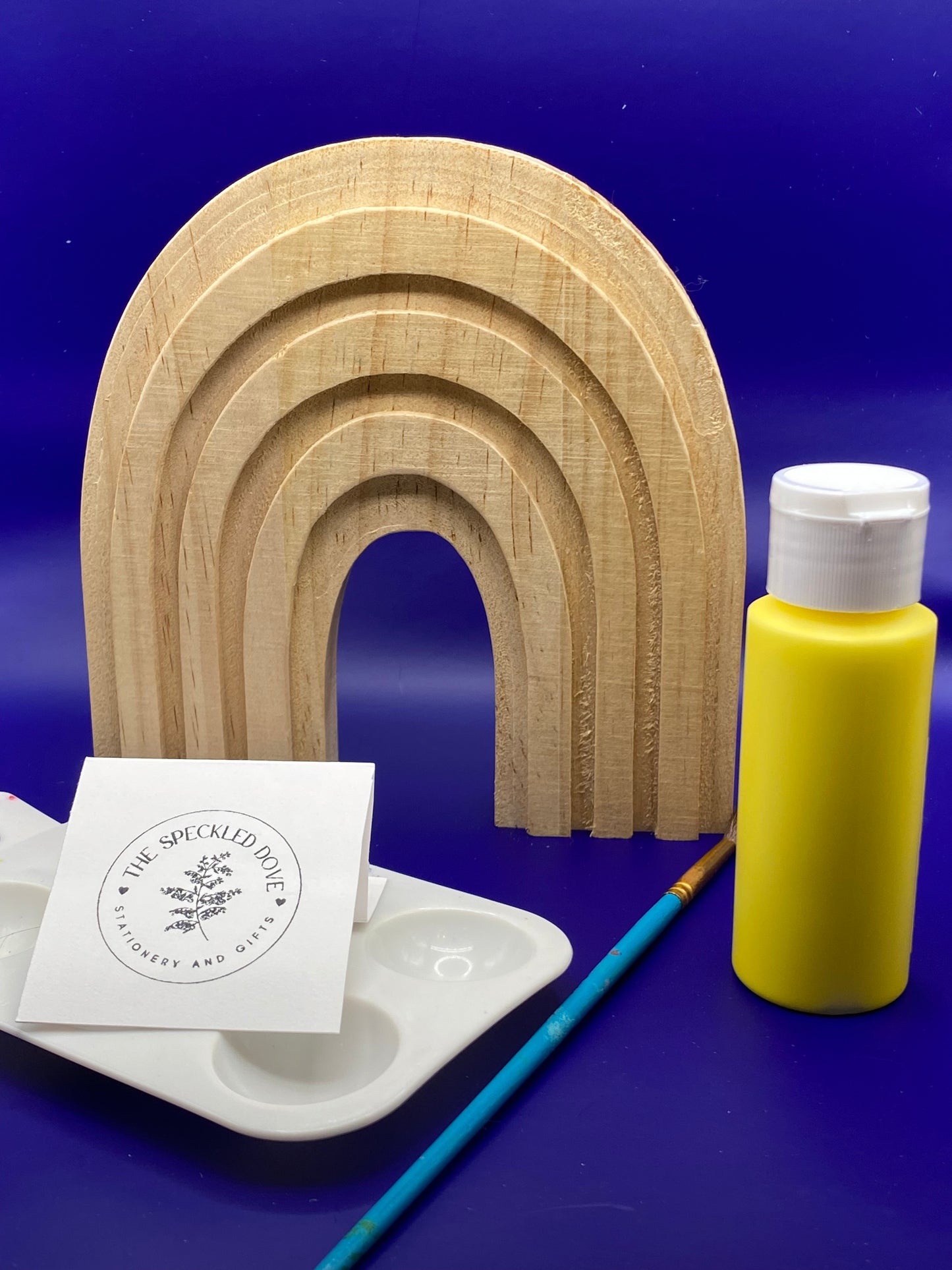 Rainbow Paint Craft - The Speckled Dove