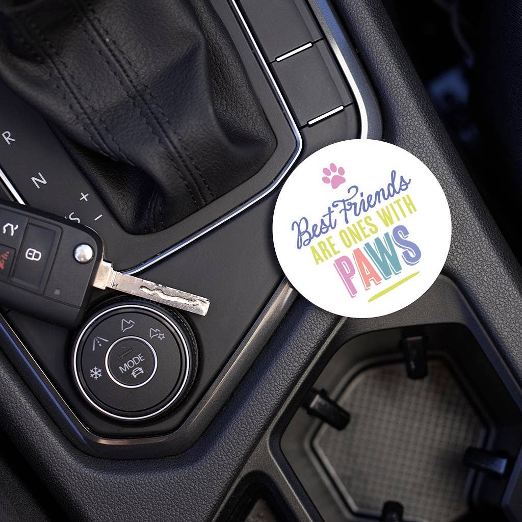 Car Coaster-Best Friends Are Ones With Paws - The Speckled Dove