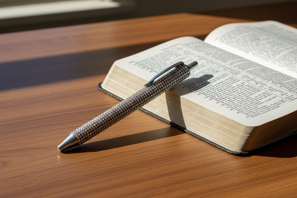 Crystal AB Rhinestone Pen - The Speckled Dove