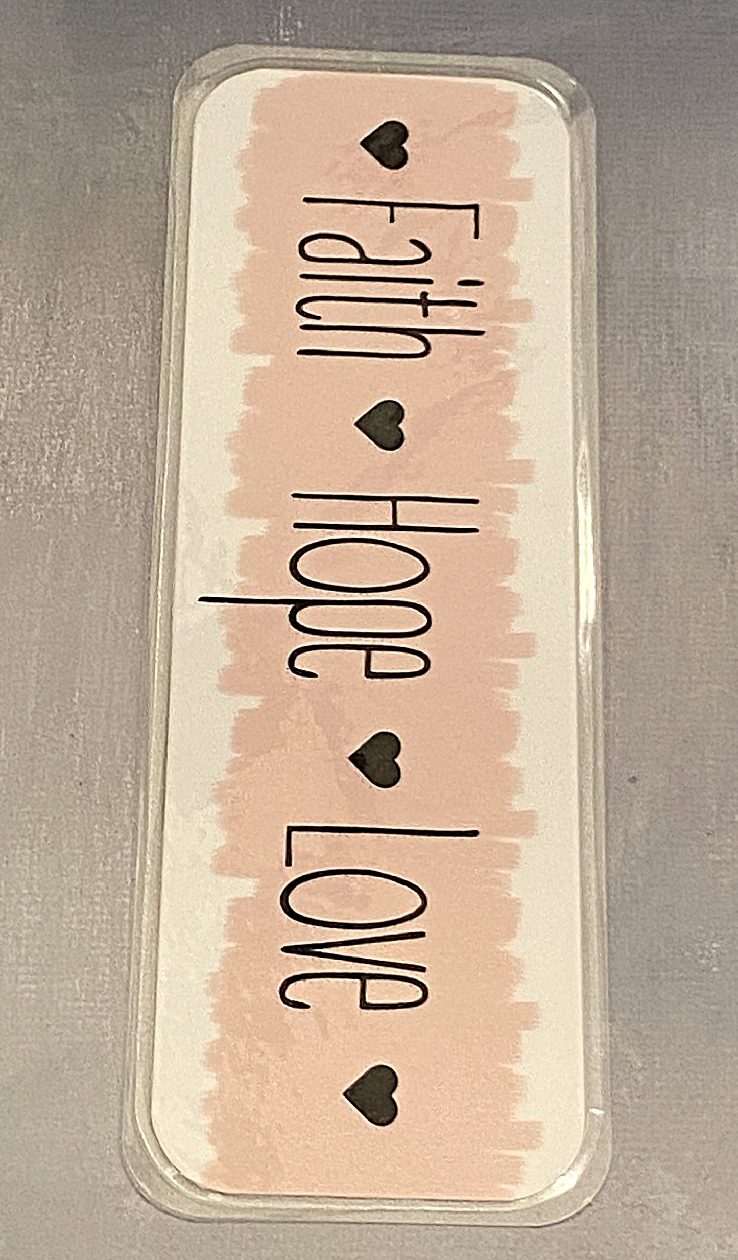 Faith Hope Love Bookmark - The Speckled Dove
