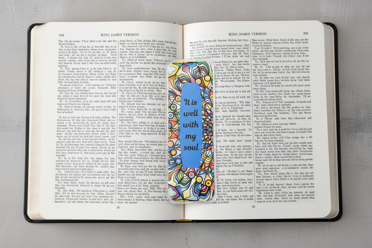 It is well with my Soul Kaleidoscope Bookmark - The Speckled Dove