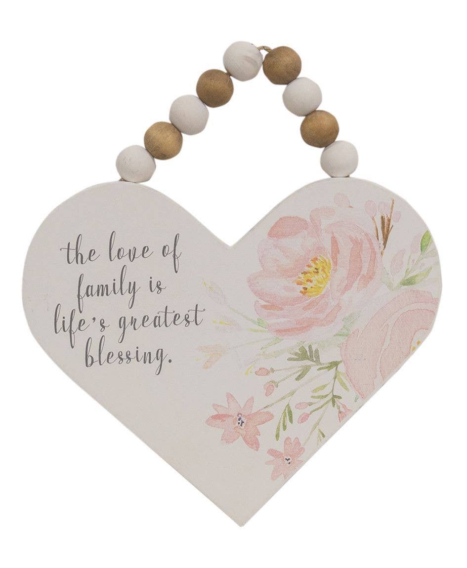 Wood Heart Signs - The Speckled Dove