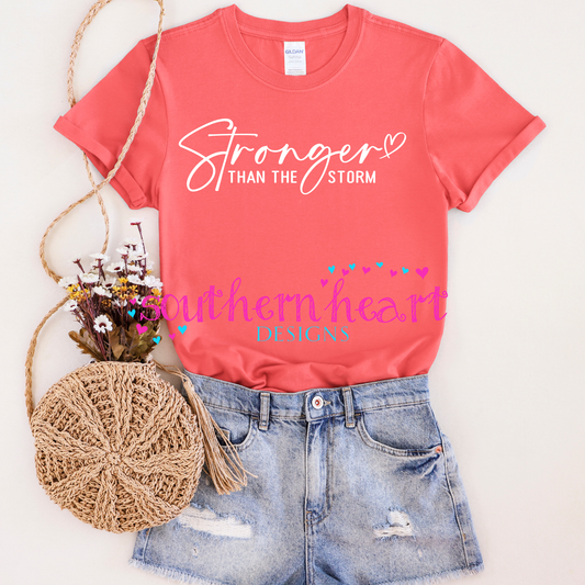 Stronger Than the Storm T Shirt - The Speckled Dove