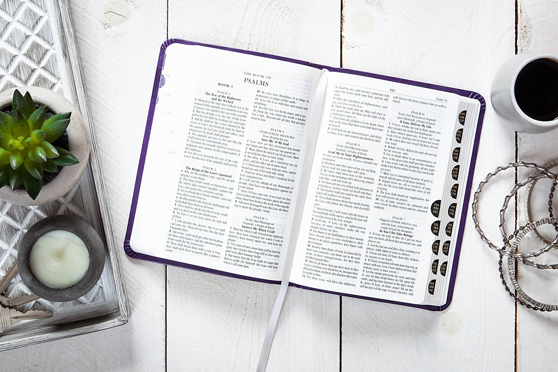 KJV Bible - Compact Amethyst - The Speckled Dove