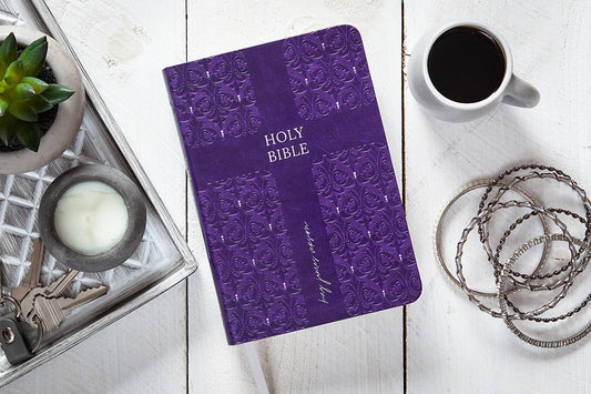 KJV Bible - Compact Amethyst - The Speckled Dove