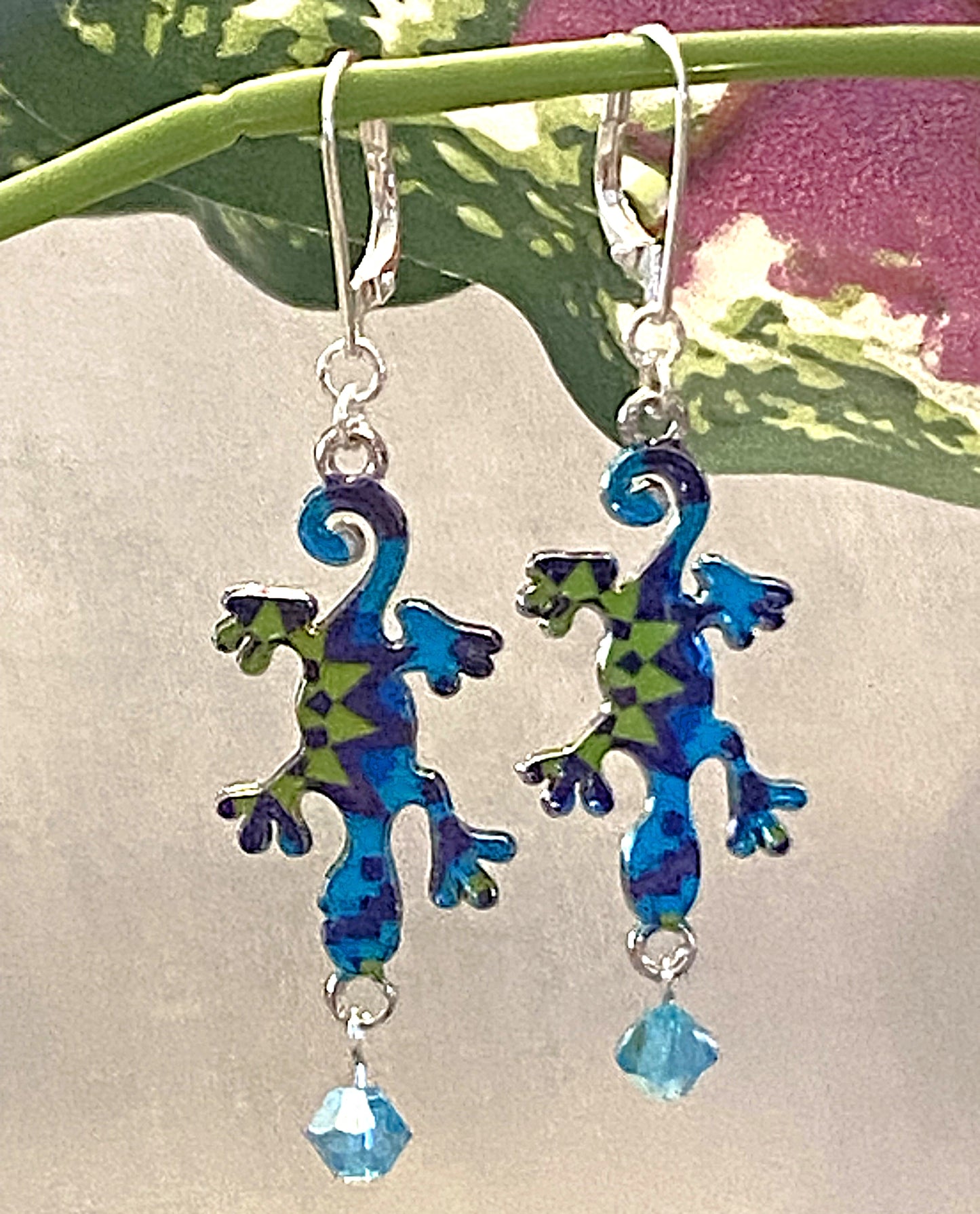 Gecko Earrings - The Speckled Dove