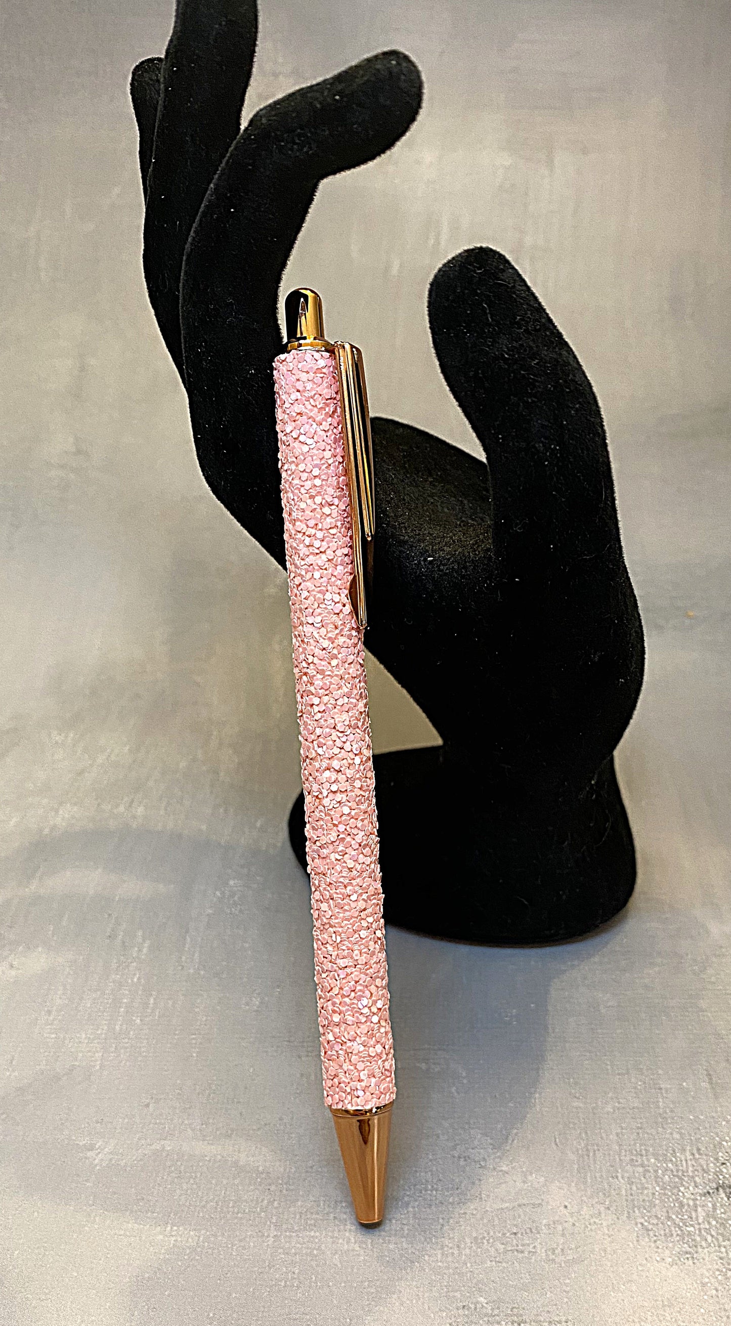 Rose Gold Glitter Ink Pen 