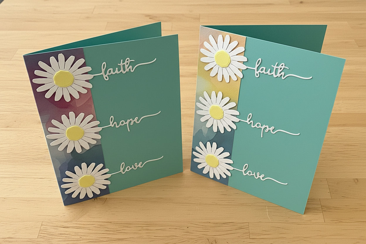Faith, Hope, Love Note Cards - 2 pack - The Speckled Dove