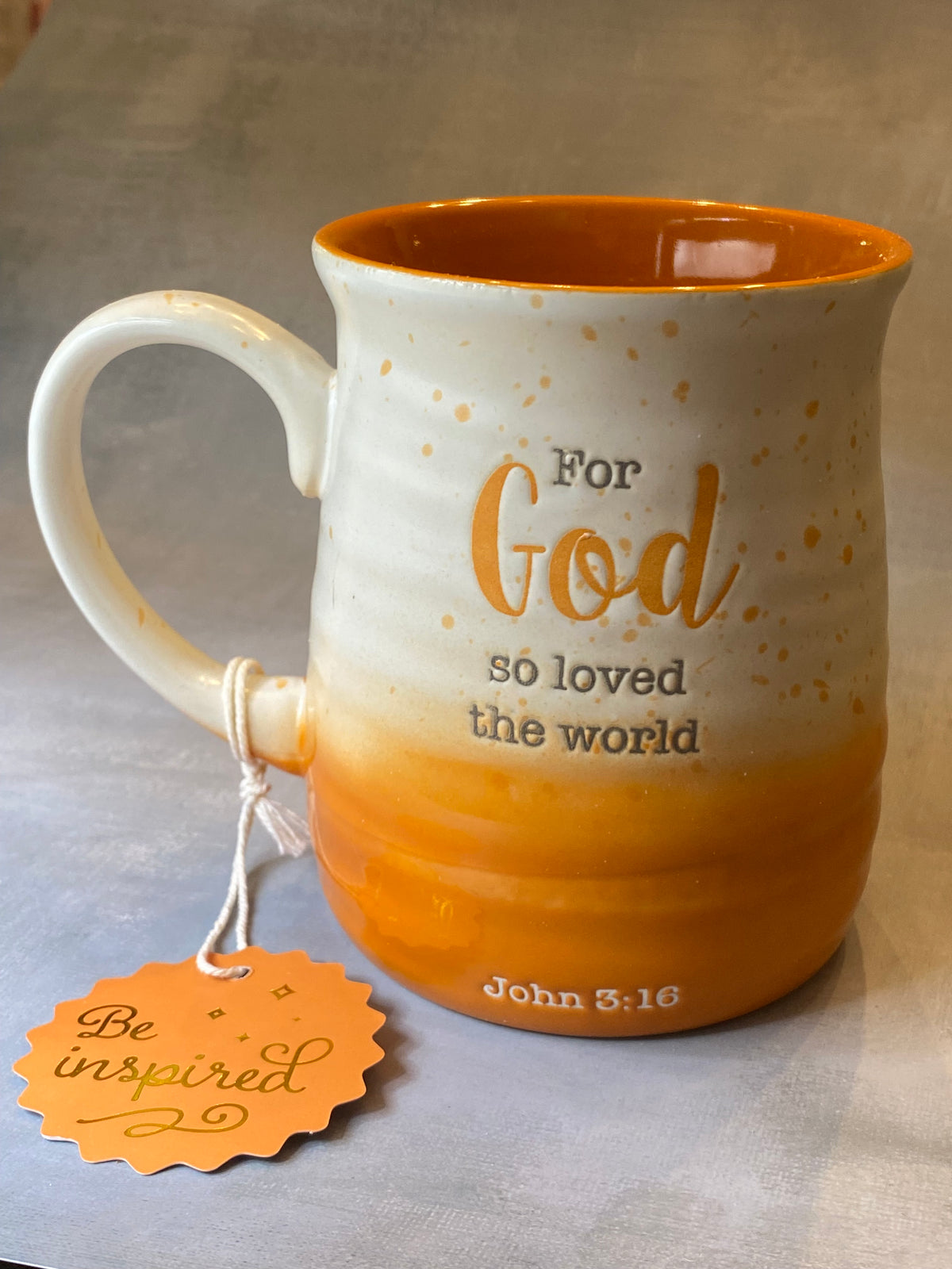 For God So Loved The World Mug - Orange