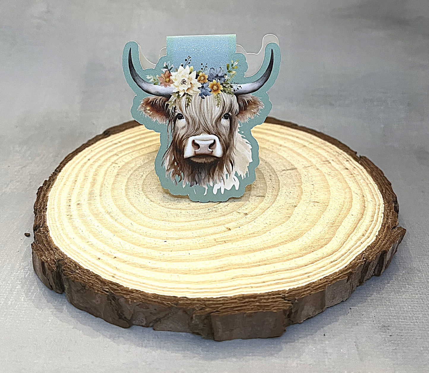 Highland Cow Magnetic Bookmark - The Speckled Dove