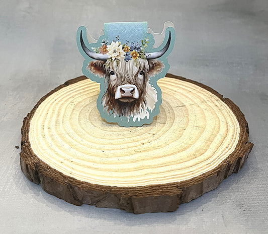 Highland Cow Magnetic Bookmark - The Speckled Dove