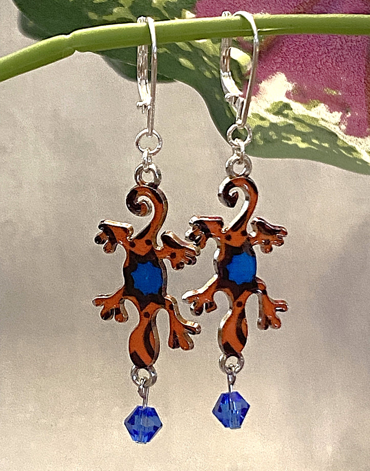 Gecko Earrings - The Speckled Dove