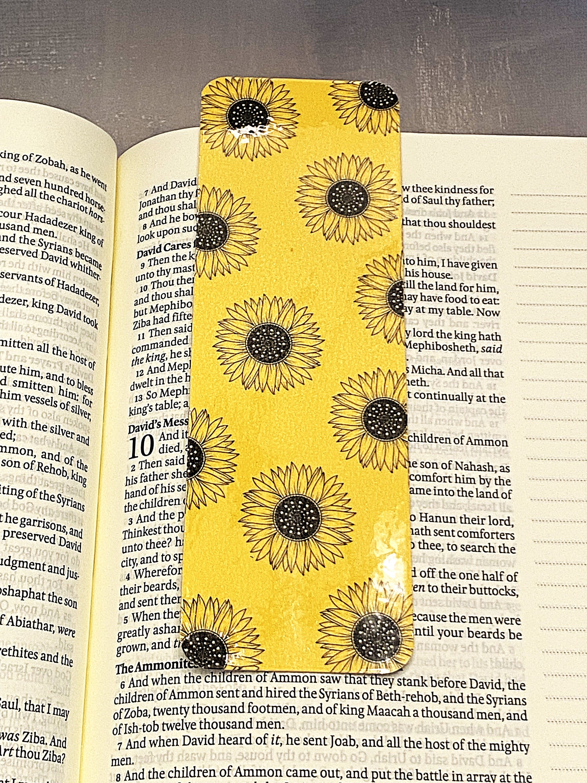 Sunflower Bookmark - The Speckled Dove