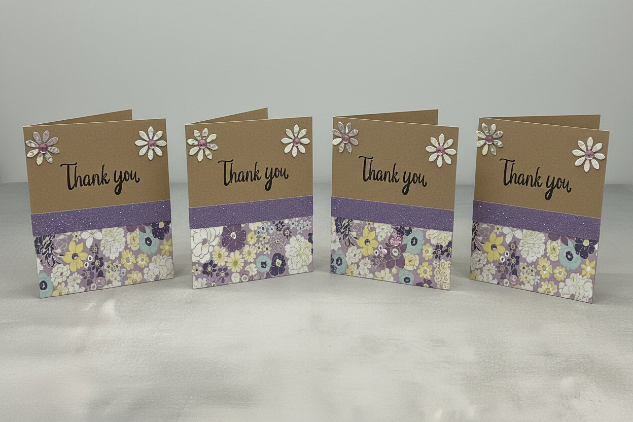Thank You Cards 4 Pack - The Speckled Dove