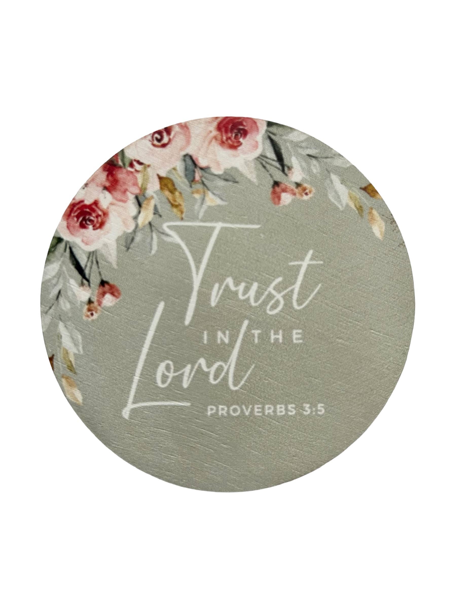 Trust in the Lord - Wood Faith Based Scripture Magnet - The Speckled Dove