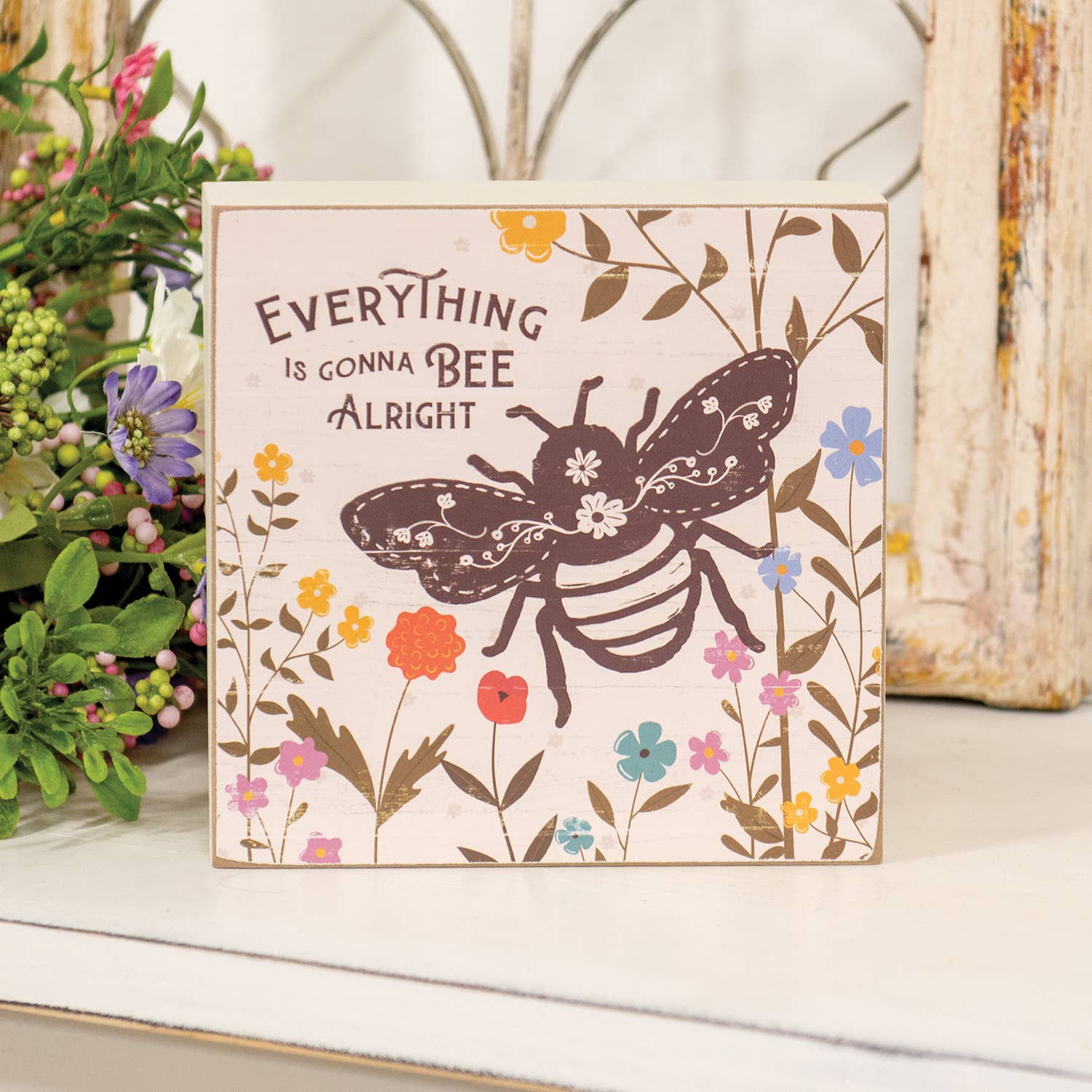 Everything Is Gonna Bee Alright Box Sign - The Speckled Dove