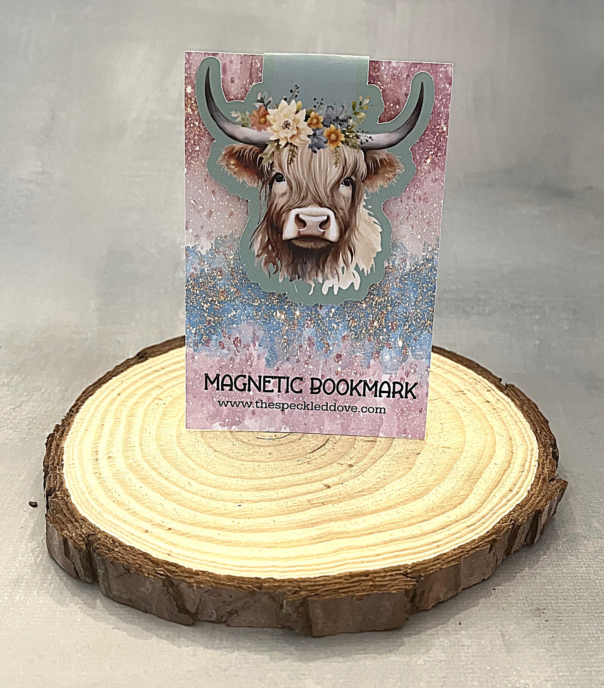 Highland Cow Magnetic Bookmark - The Speckled Dove