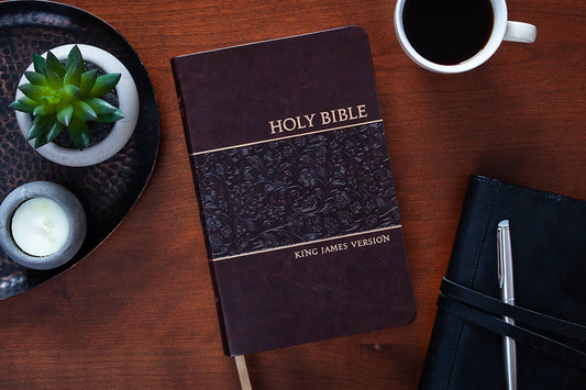 KJV Bible - Mulberry - Standard Size - The Speckled Dove