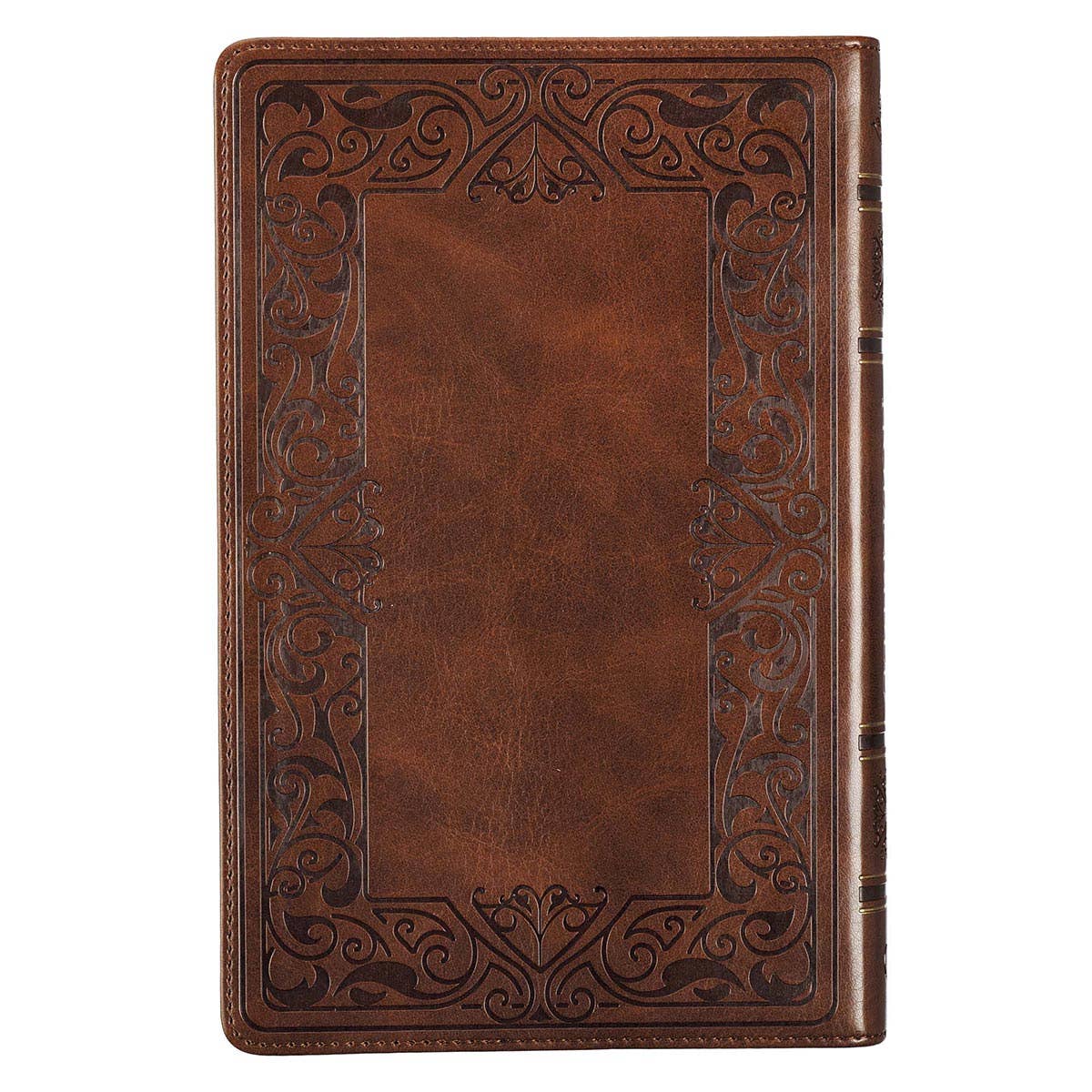 KJV Bible Deluxe Gift Faux Leather, Medium Brown - The Speckled Dove