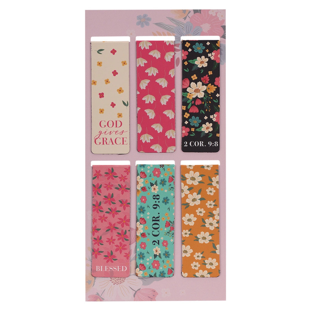 Magnetic Bookmark Set Overflowing Grace - The Speckled Dove