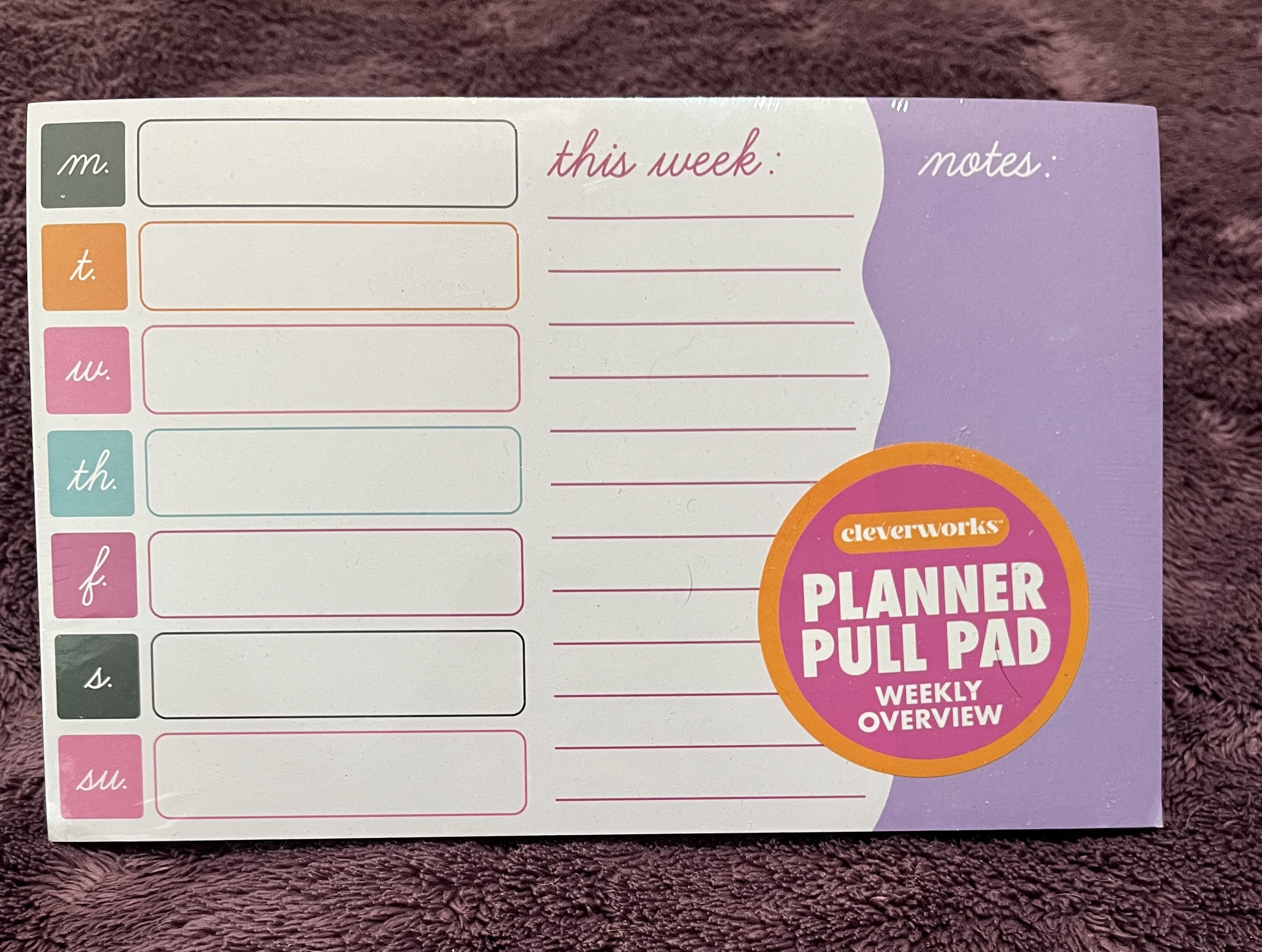 Weekly Planner Pull Pad – The Speckled Dove