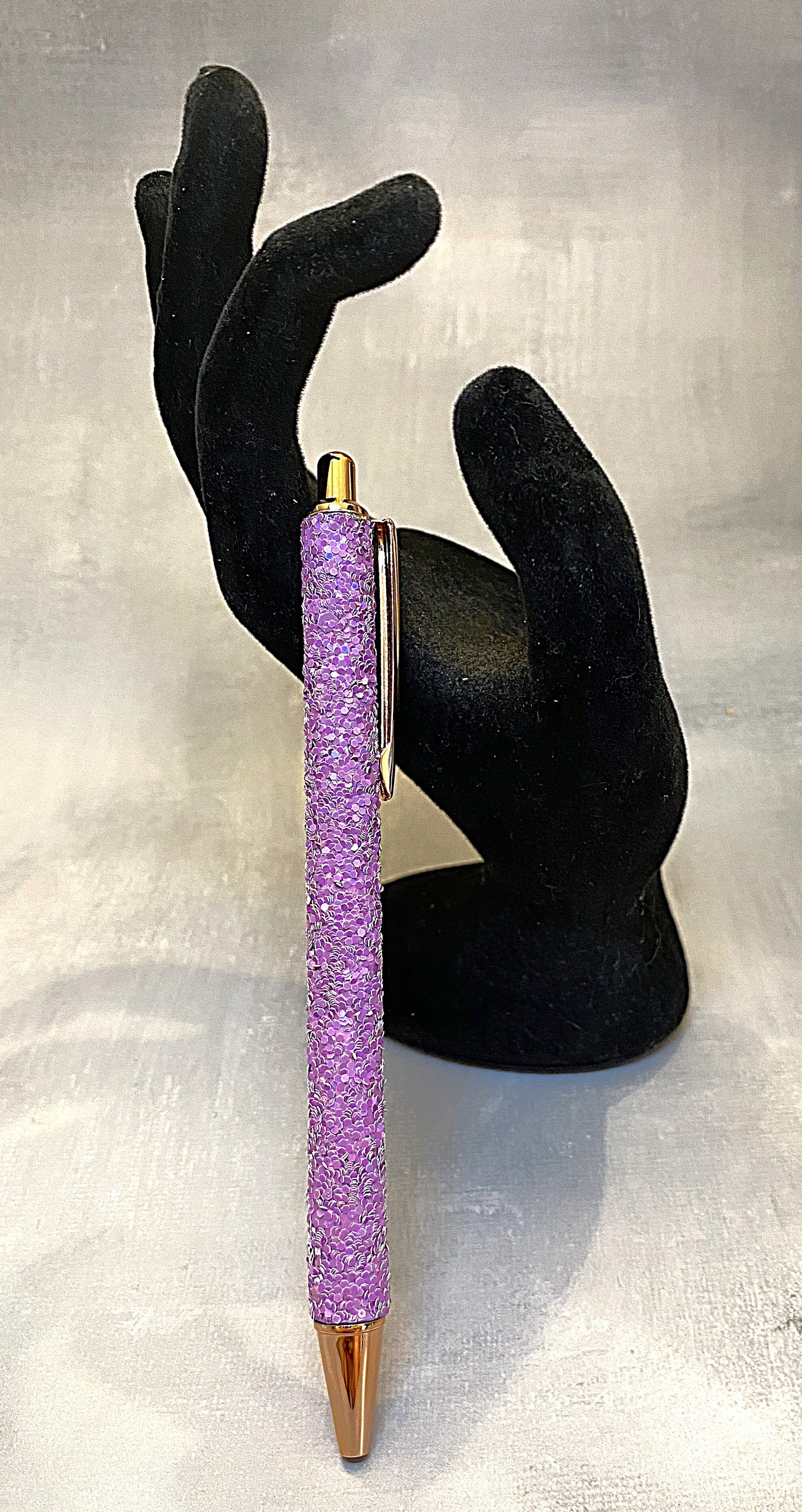 Rose Gold Glitter Ink Pen 