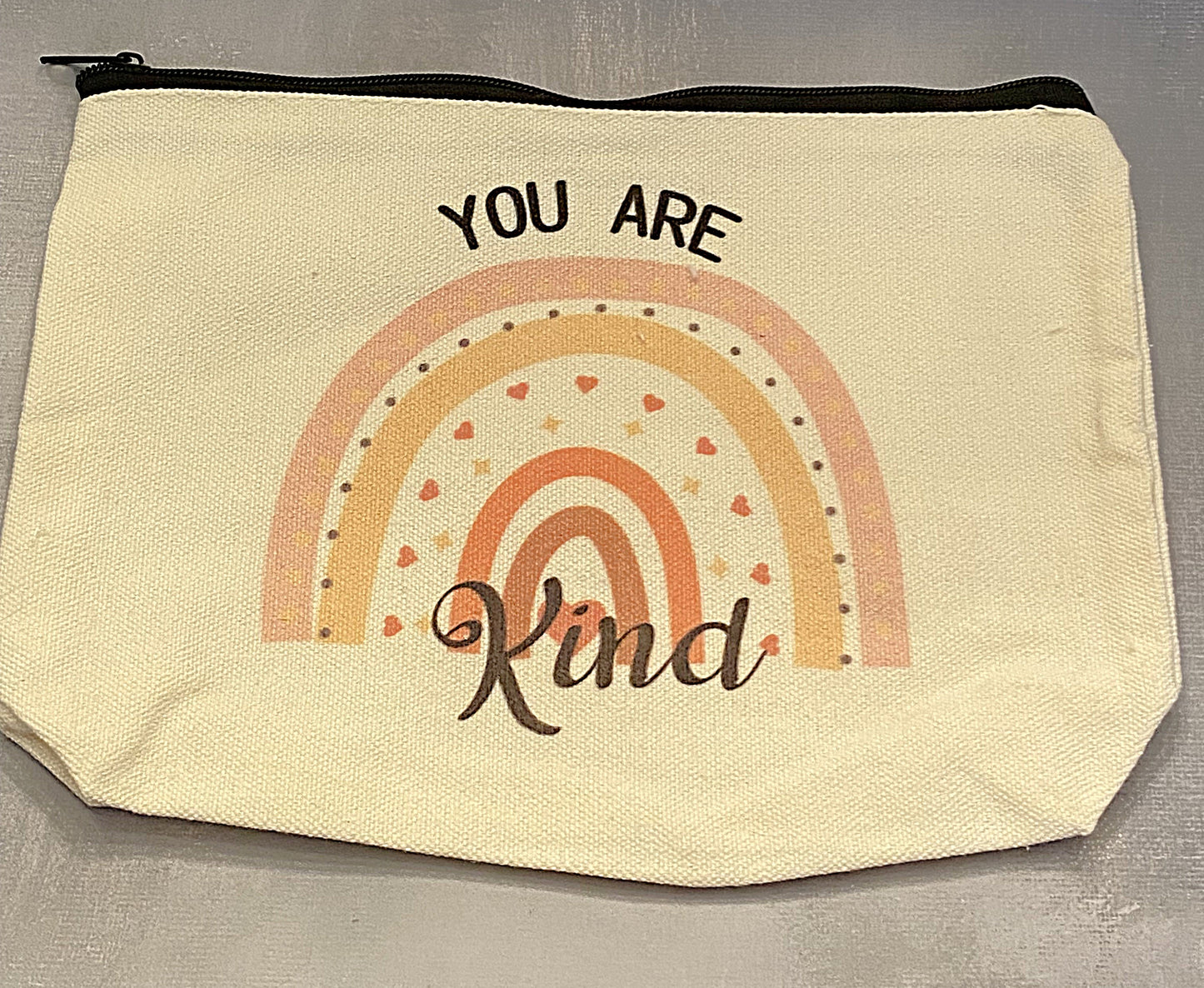 You Are Kind Rainbow Zipper Bag - The Speckled Dove