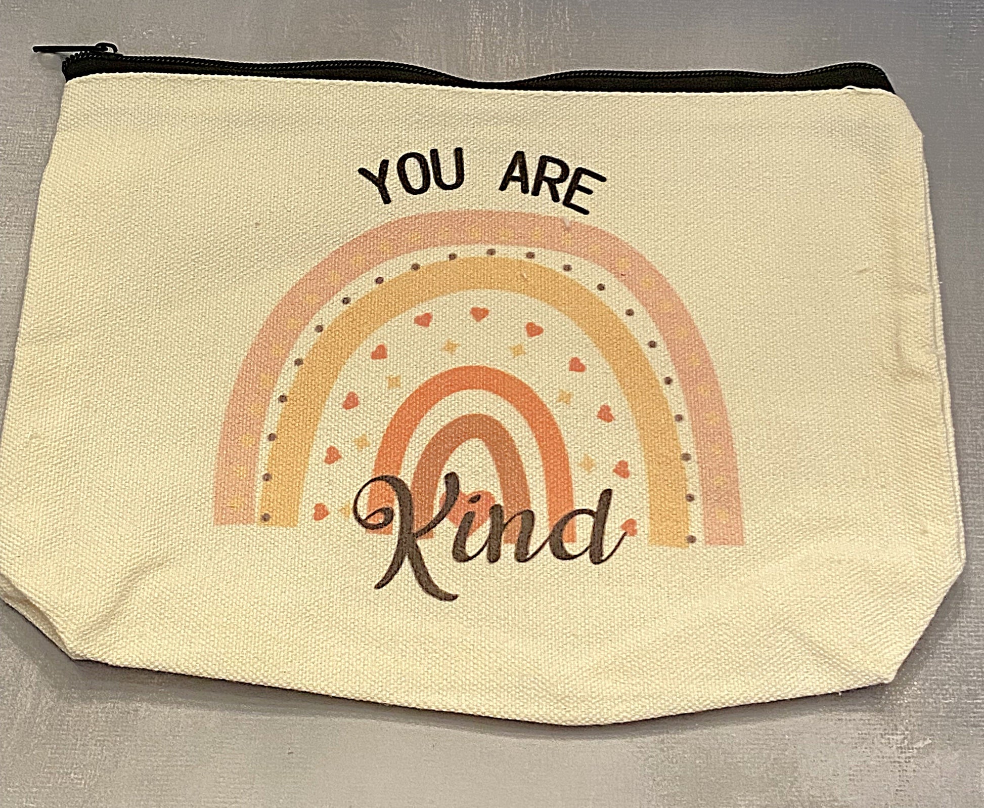 You Are Kind Rainbow Zipper Bag - The Speckled Dove